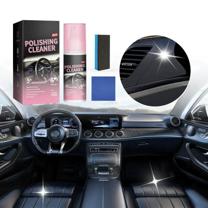 Limpiador abrillantador para interiores de automóviles