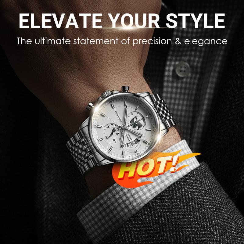 Reloj para Hombre de Cuarzo 42 mm con Manecillas Luminosas