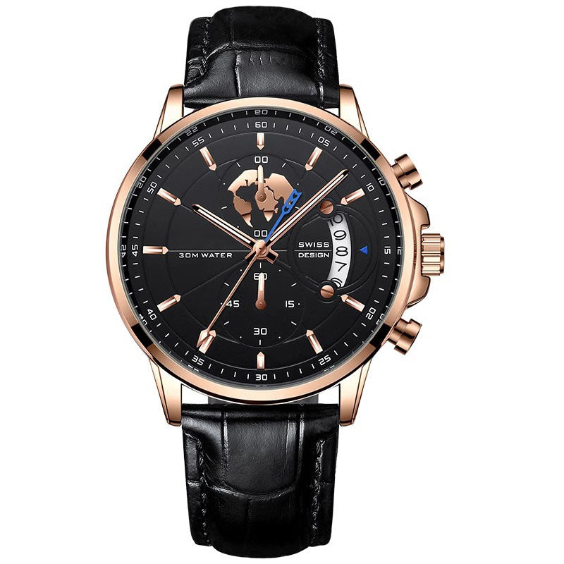 Reloj para Hombre de Cuarzo 42 mm con Manecillas Luminosas