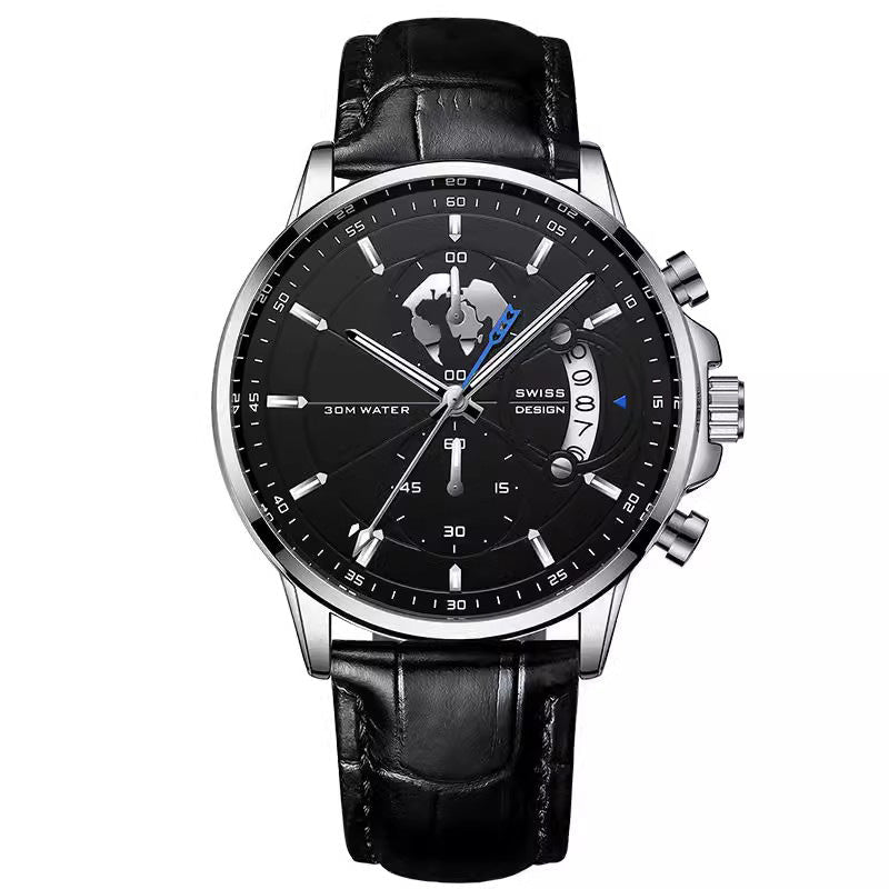 Reloj para Hombre de Cuarzo 42 mm con Manecillas Luminosas