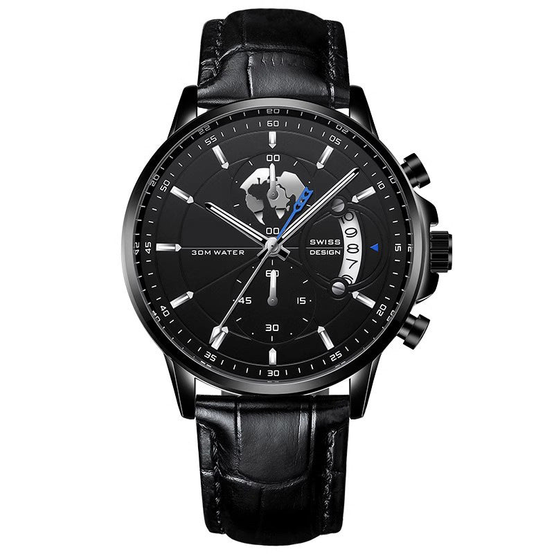 Reloj para Hombre de Cuarzo 42 mm con Manecillas Luminosas