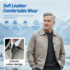 🧥🔥 ¡50% DE DESCUENTO! Chaqueta Clásica de Cuero Sintético para Hombre — Estilo Premium & Súper Duradera | ¡Envío Gratis! 🚚✨