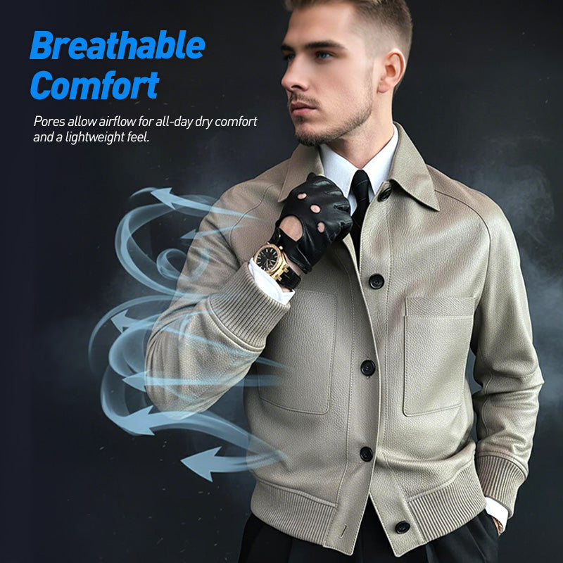 🧥🔥 ¡50% DE DESCUENTO! Chaqueta Clásica de Cuero Sintético para Hombre — Estilo Premium & Súper Duradera | ¡Envío Gratis! 🚚✨