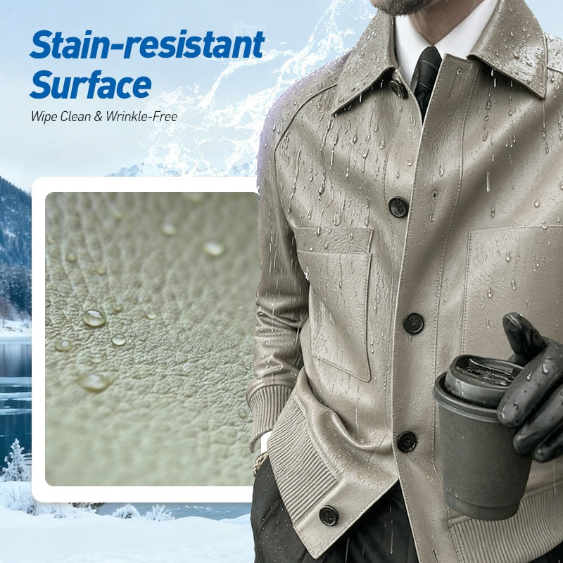 🧥🔥 ¡50% DE DESCUENTO! Chaqueta Clásica de Cuero Sintético para Hombre — Estilo Premium & Súper Duradera | ¡Envío Gratis! 🚚✨