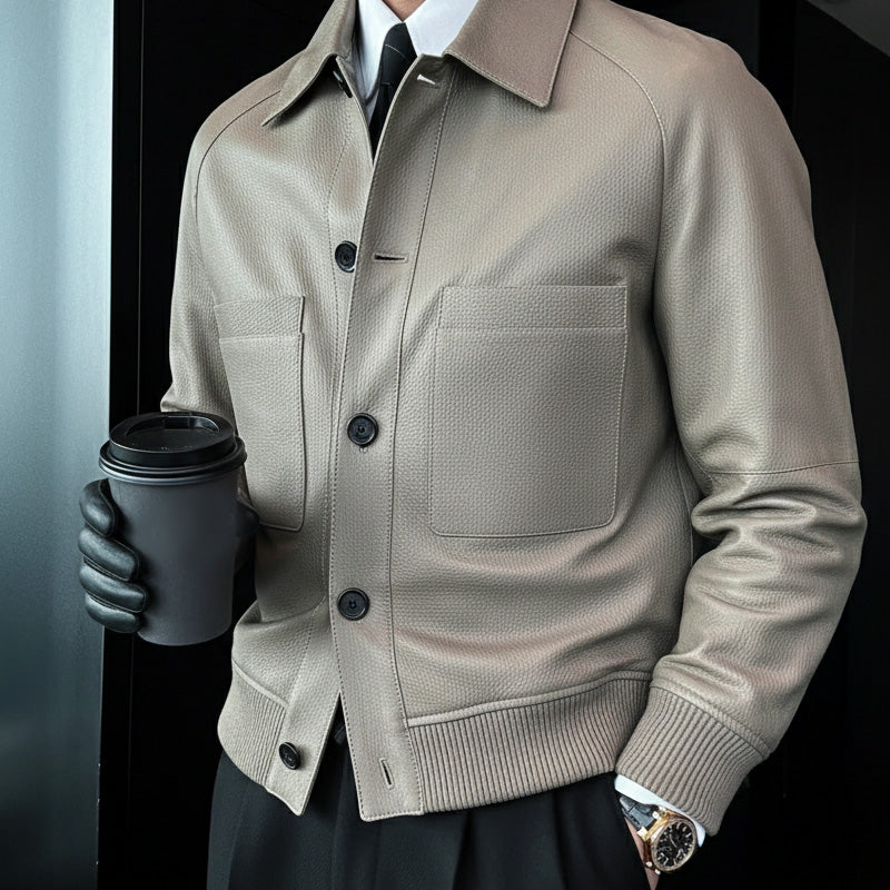 🧥🔥 ¡50% DE DESCUENTO! Chaqueta Clásica de Cuero Sintético para Hombre — Estilo Premium & Súper Duradera | ¡Envío Gratis! 🚚✨