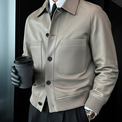 🧥🔥 ¡50% DE DESCUENTO! Chaqueta Clásica de Cuero Sintético para Hombre — Estilo Premium & Súper Duradera | ¡Envío Gratis! 🚚✨