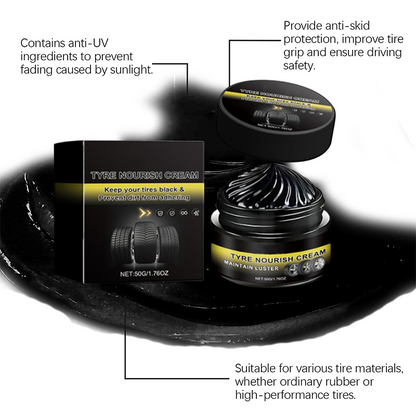 ✨ Cera para neumáticos: restaura el brillo negro, bloquea los rayos UV y repele la suciedad. ¡Fácil y rápido!