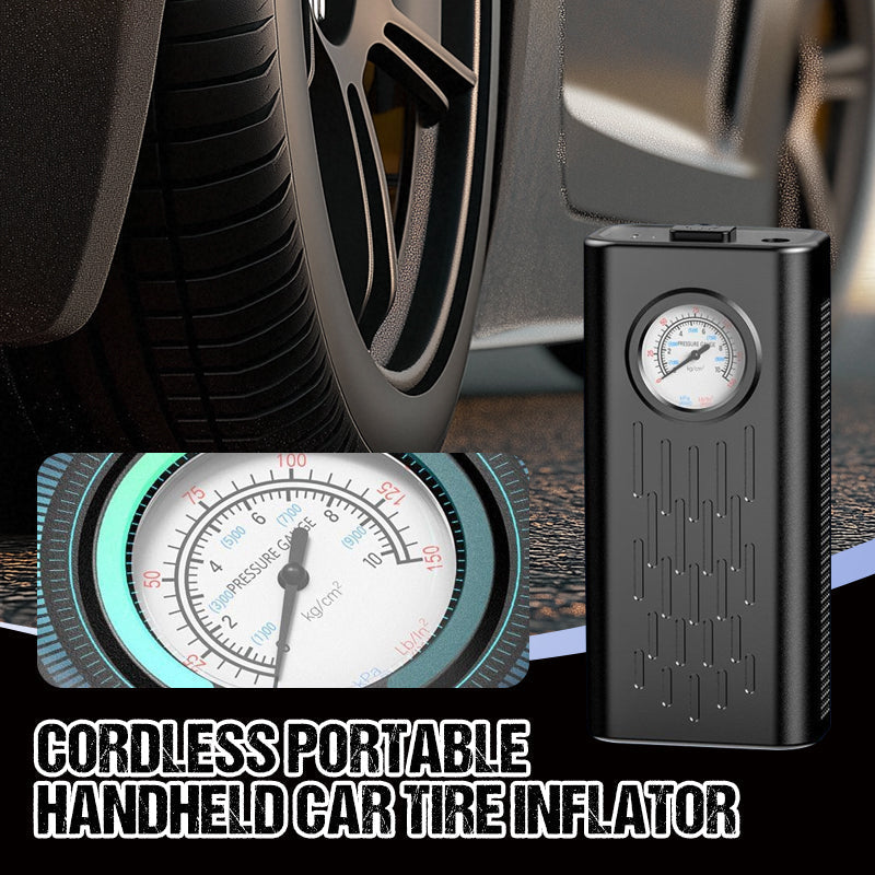 🔥Por tiempo limitado 50% de descuento🔥  Inflador de neumáticos de coche portátil inalámbrico