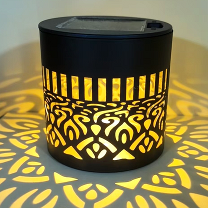 Luz proyector de mandala alimentada por energía solar