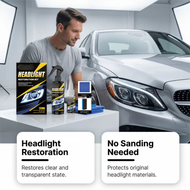 🚗Oferta caliente -50% de descuento🚗 Kit profesional para pulir y sellar faros