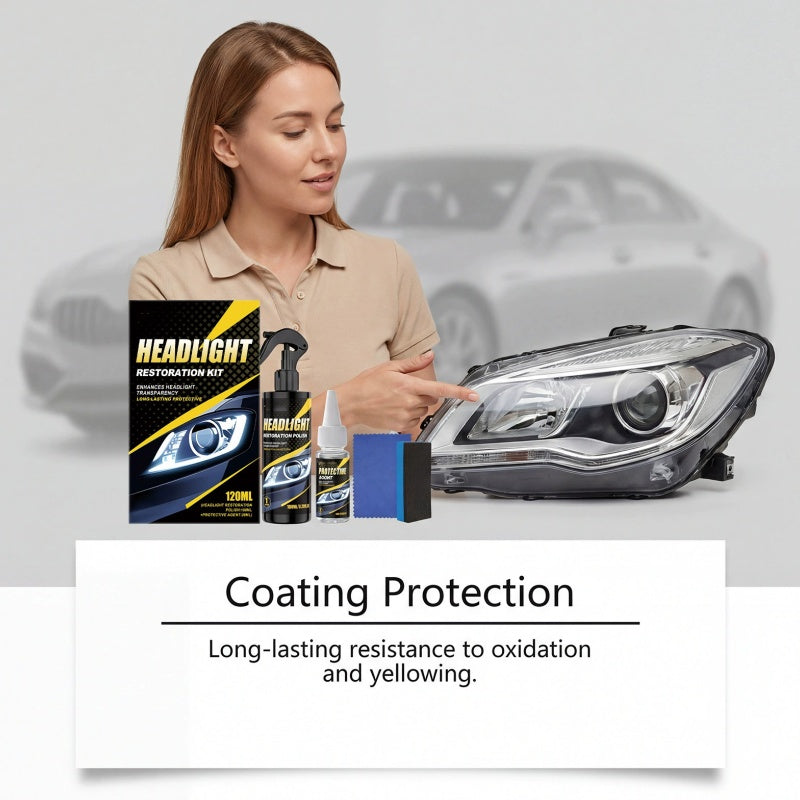 🚗Oferta caliente -50% de descuento🚗 Kit profesional para pulir y sellar faros