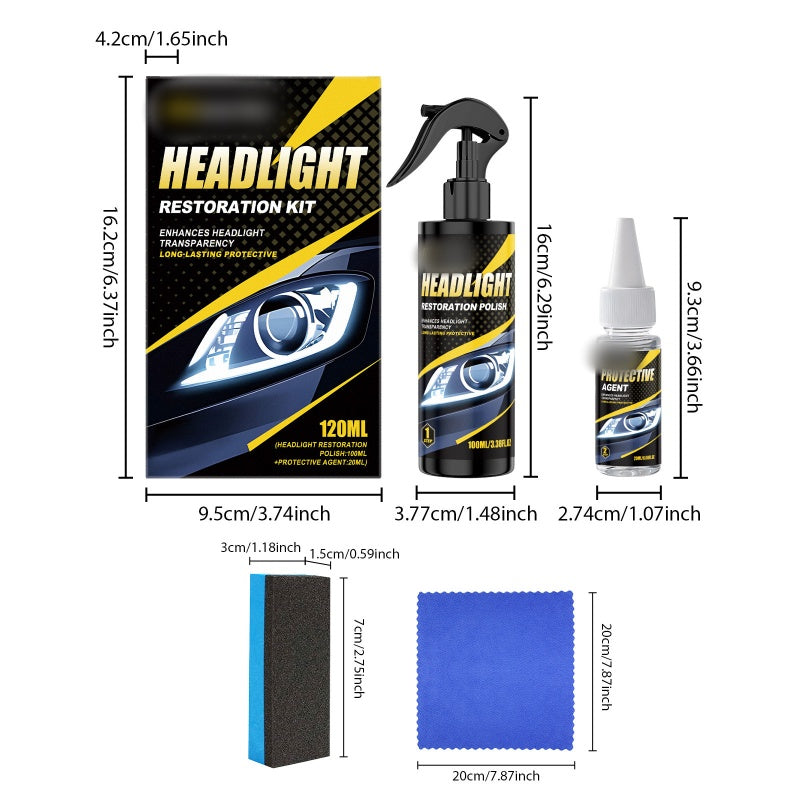 🚗Oferta caliente -50% de descuento🚗 Kit profesional para pulir y sellar faros