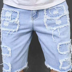 ⏰🔥 ¡Oferta Limitada 50% OFF! 🩳 Shorts Vaqueros Rotos para Hombre – Estilo Urbano y Comodidad de Verano 🌞✨