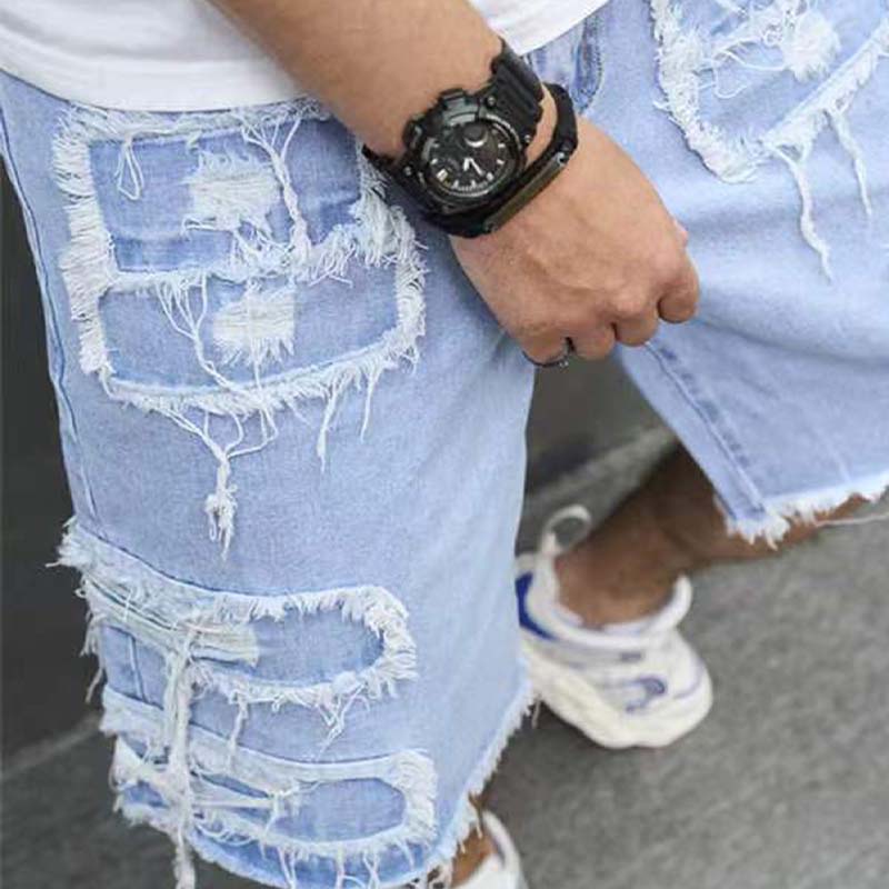 ⏰🔥 ¡Oferta Limitada 50% OFF! 🩳 Shorts Vaqueros Rotos para Hombre – Estilo Urbano y Comodidad de Verano 🌞✨
