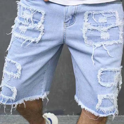 ⏰🔥 ¡Oferta Limitada 50% OFF! 🩳 Shorts Vaqueros Rotos para Hombre – Estilo Urbano y Comodidad de Verano 🌞✨