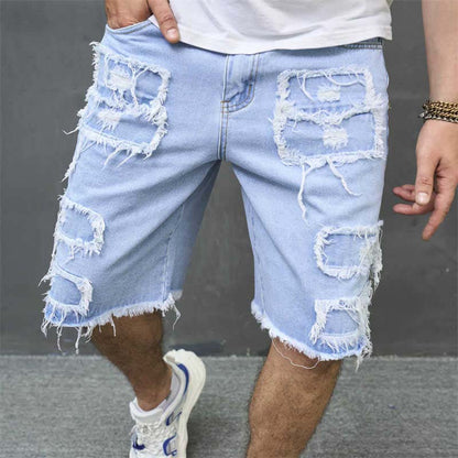 ⏰🔥 ¡Oferta Limitada 50% OFF! 🩳 Shorts Vaqueros Rotos para Hombre – Estilo Urbano y Comodidad de Verano 🌞✨