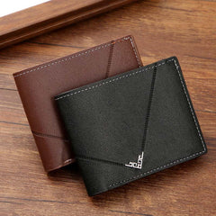 Cartera clásica, fina y práctica para hombre