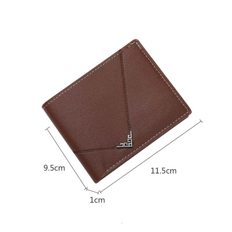 Cartera clásica, fina y práctica para hombre