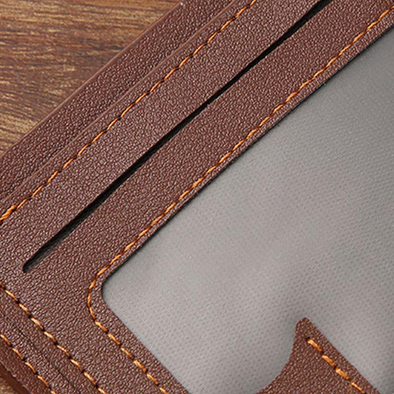 Cartera clásica, fina y práctica para hombre