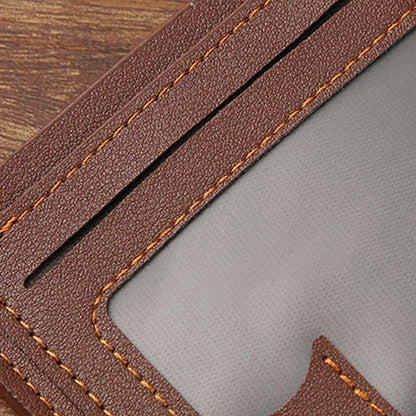 Cartera clásica, fina y práctica para hombre