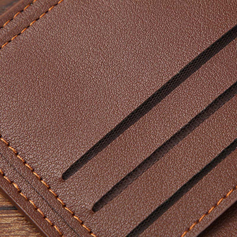 Cartera clásica, fina y práctica para hombre