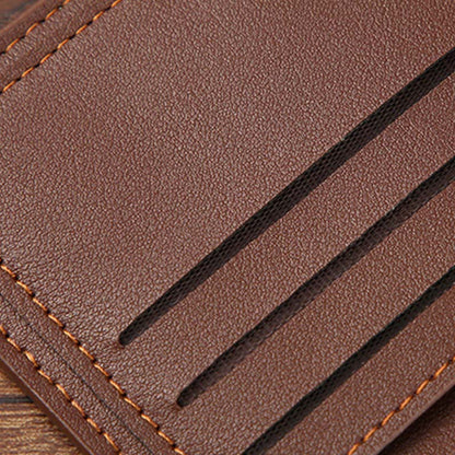 Cartera clásica, fina y práctica para hombre
