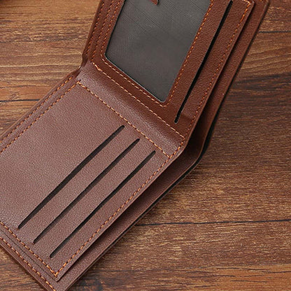 Cartera clásica, fina y práctica para hombre