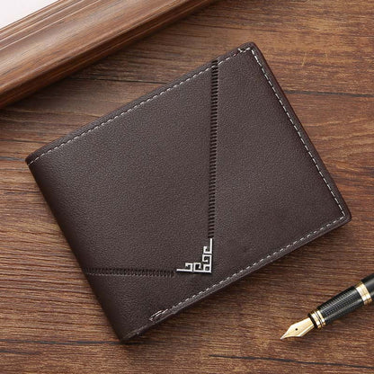 Cartera clásica, fina y práctica para hombre