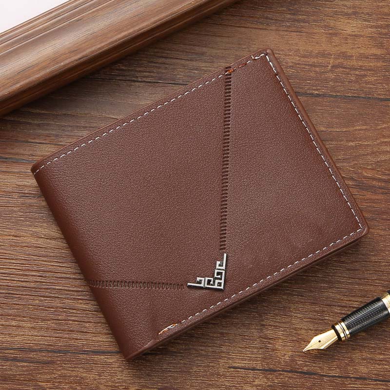 Cartera clásica, fina y práctica para hombre