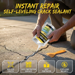 🛠️ Sellador autonivelante para grietas en hormigón – Impermeable y duradero 💧🔒