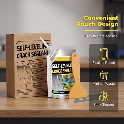 🛠️ Sellador autonivelante para grietas en hormigón – Impermeable y duradero 💧🔒