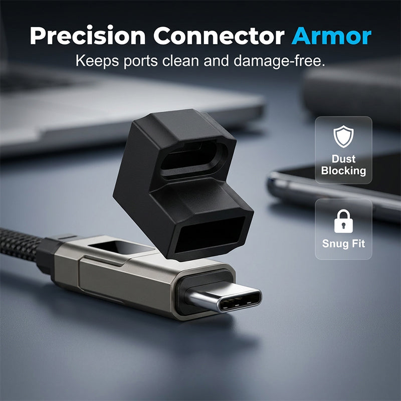 🔥OFERTA ESPECIAL 50% DE DESCUENTO🔥🔌 Cable de carga 4 en 1 con pantalla digital y llavero: carga rápida, resistente a las torceduras y compacto.
