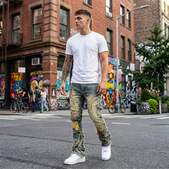 📢📢¡50% DE DESCUENTO!! ⏰ Jeans Acampanados Deshilachados Deconstruidos para Hombre