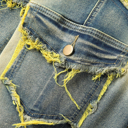 📢📢¡50% DE DESCUENTO!! ⏰ Jeans Acampanados Deshilachados Deconstruidos para Hombre