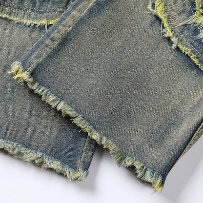 📢📢¡50% DE DESCUENTO!! ⏰ Jeans Acampanados Deshilachados Deconstruidos para Hombre
