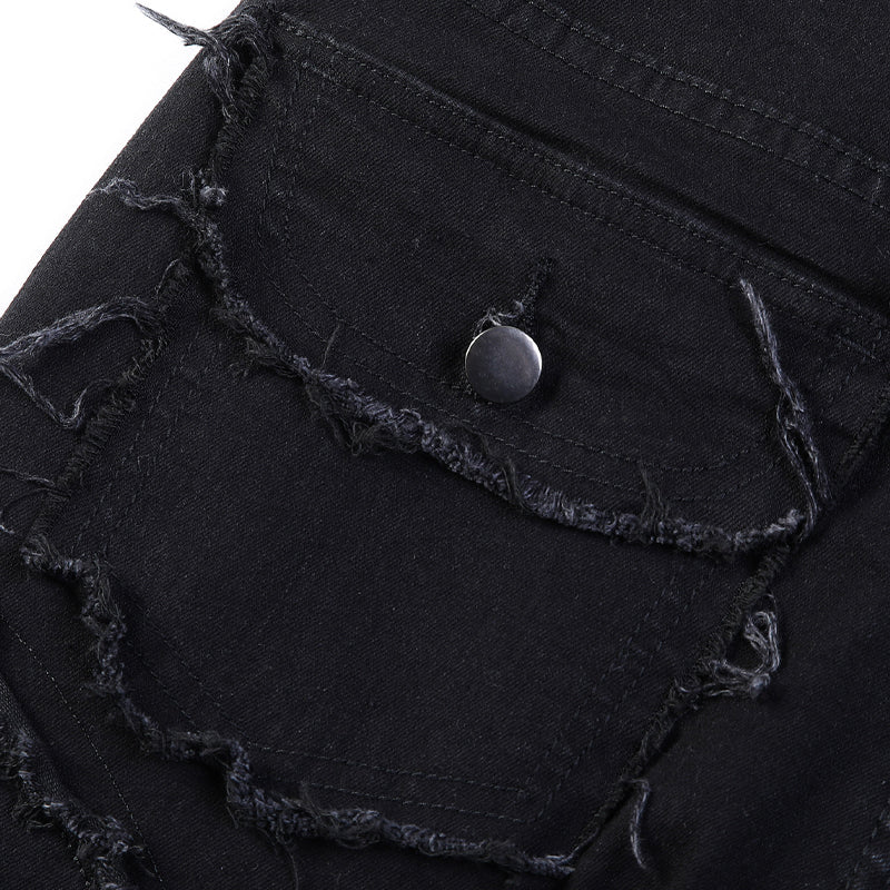 📢📢¡50% DE DESCUENTO!! ⏰ Jeans Acampanados Deshilachados Deconstruidos para Hombre