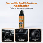 Pulidor de plástico negro multiusos para coches