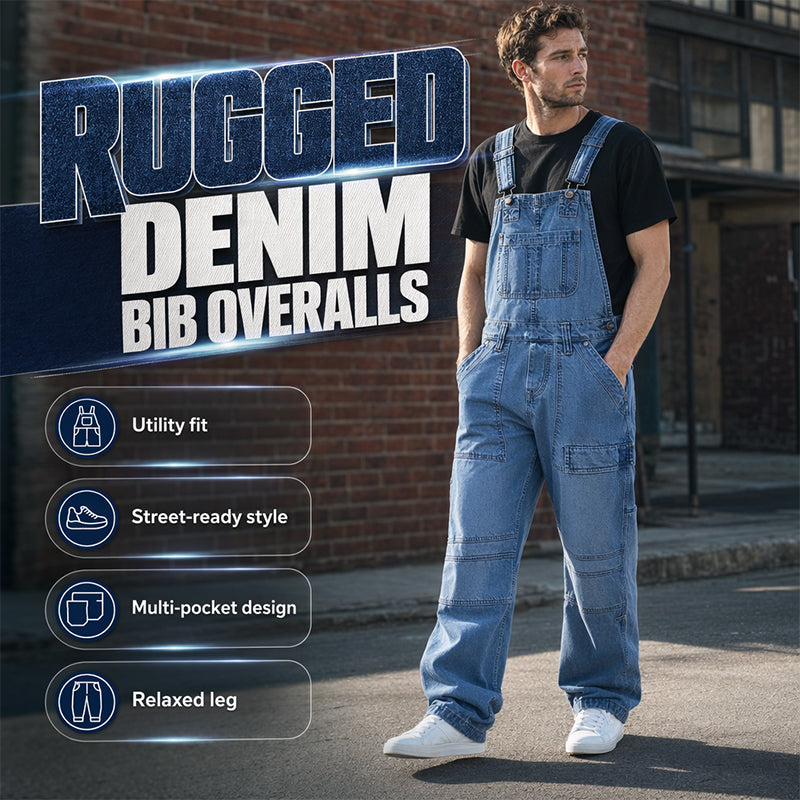 👖🔥 ¡OFERTA 50% OFF! Peto Vaquero para Hombre – Cómodo, Resistente y con Estilo Casual Atemporal ✨