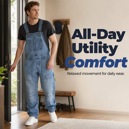 👖🔥 ¡OFERTA 50% OFF! Peto Vaquero para Hombre – Cómodo, Resistente y con Estilo Casual Atemporal ✨
