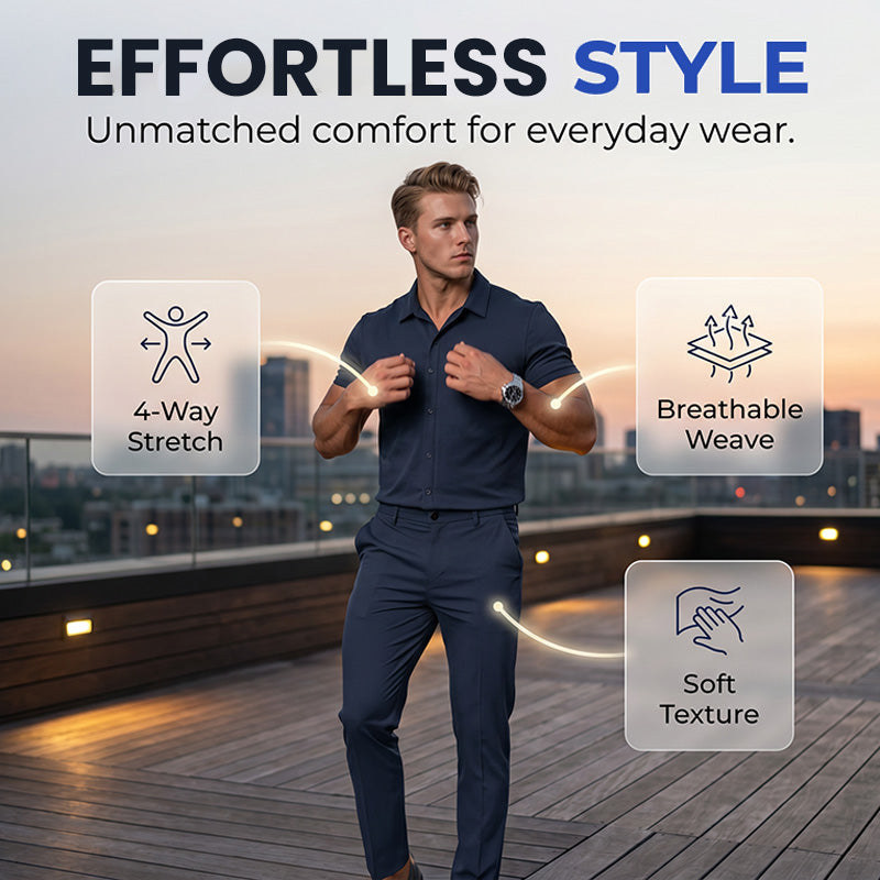 Conjunto de Dos Piezas para Hombre - Traje Casual Ligero