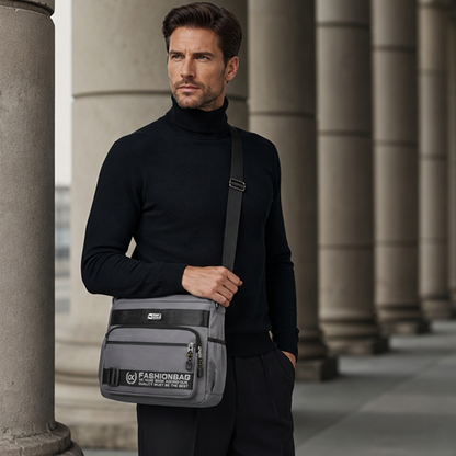 💧👜 Bolso Mensajero Urbano – Resistente al Agua, Multi-Compartmentos y Organización Perfecta para el Trabajo y la Universidad 🏙️💼