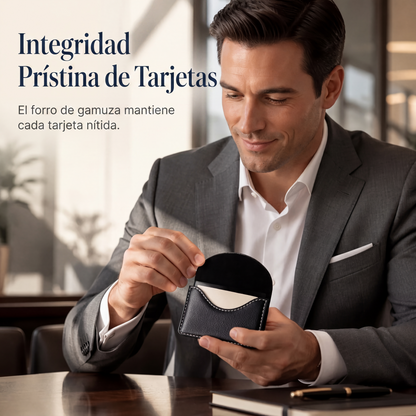 ⏰🔥 ¡OFERTA 50% OFF! 💼✨ Tarjetero de Piel PU Delgado – Acceso Magnético Rápido y Estilo Profesional para Llevar tus Tarjetas Siempre Organizadas