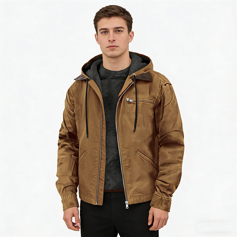 📢📢¡50% de descuento! ⏰ Chaqueta de trabajo con capucha cálida para hombre