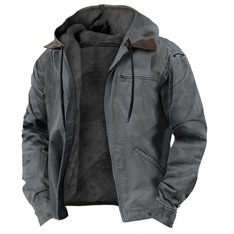 📢📢¡50% de descuento! ⏰ Chaqueta de trabajo con capucha cálida para hombre