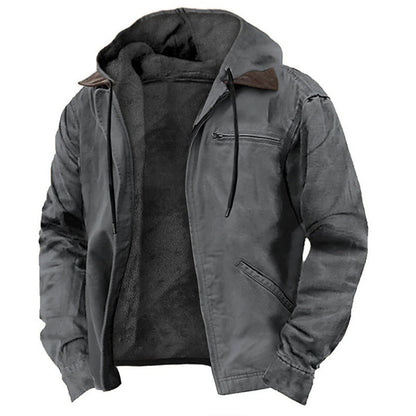 📢📢¡50% de descuento! ⏰ Chaqueta de trabajo con capucha cálida para hombre