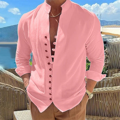 🔥 ¡OFERTA 50% OFF! ⏰ Camisa de manga larga informal de cuello de tortuga para hombre