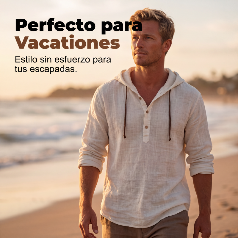 🌿 ¡FRESCA, CÓMODA Y FÁCIL DE LLEVAR! | Camisa con Capucha -50%