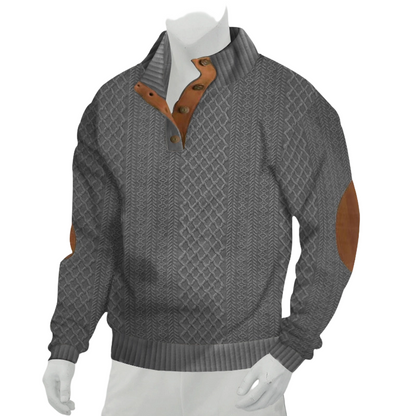 🔥 ESTILO RETRO QUE MARCA LA DIFERENCIA | Sudadera Jacquard para Hombre -50%