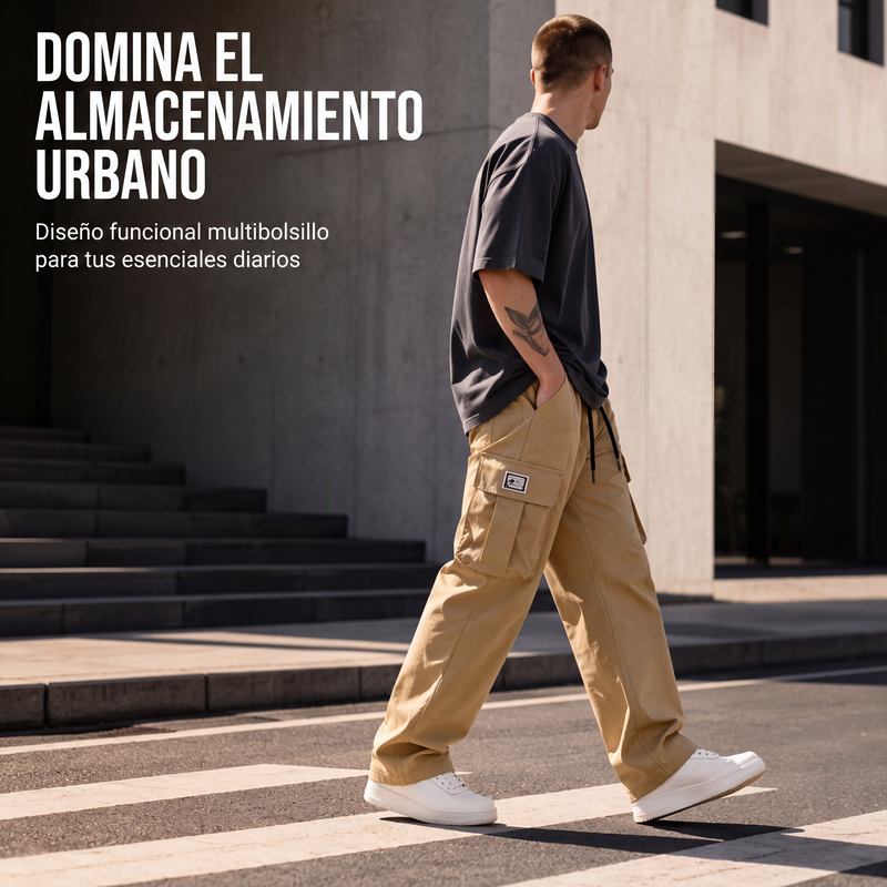 💥 ¡A MITAD DE PRECIO! | Pantalones Cargo Holgados para Hombre