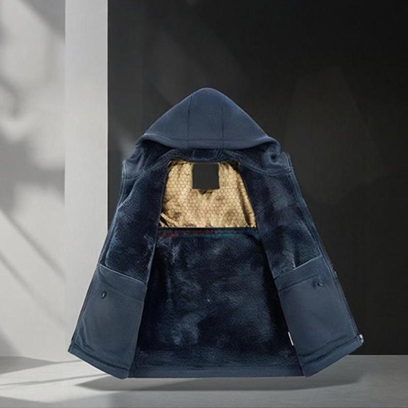⏰🔥 ¡OFERTA 50% OFF! 🧥❄️ Chaqueta con Capucha con Interior de Grafeno para Hombre – Calidez Avanzada, Protección contra el Frío y Estilo Casual